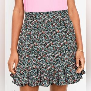 NWOT Loft Spring Bloom Flounce Skirt Large
